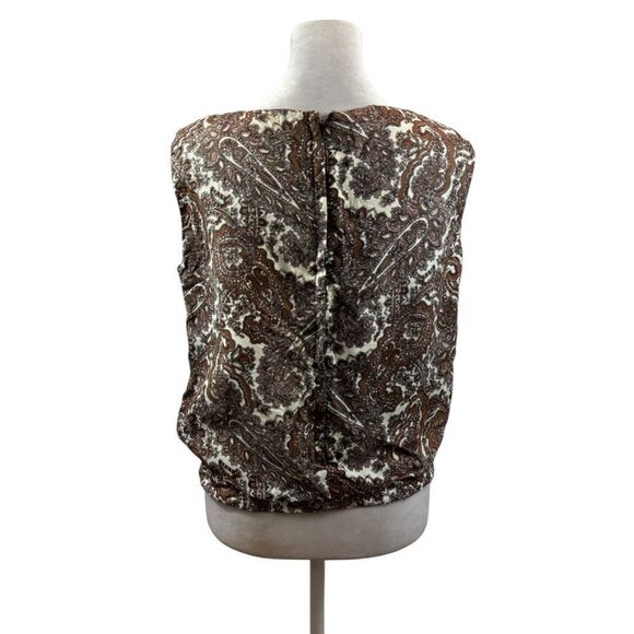 Ladies‎ Vintage Sleeveless Paisley Print Blouse Size Smal - Picture 7 of 14